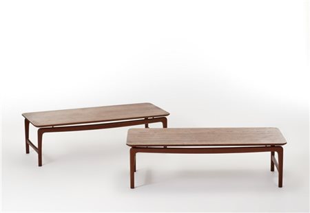 Peter Hvidt (1916-1986) e Orla Mølgaard-Nielsen (1907-1993) Coppia di tavolini d