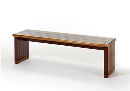 Ico Parisi Panca. Esecuzione Brugnoli Mobili, Cantù, anni '70. Legno massello. (