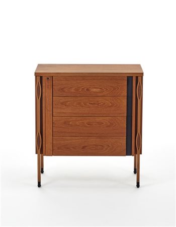 Ico Parisi Mobile a quattro cassetti modello "Taormina". Produzione MIM, Roma, a