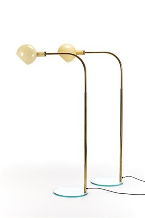 Gae Aulenti (1927-2012) e Piero Castiglioni (1944) (Attribuito)Coppia di lampad