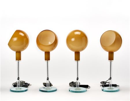 Gae Aulenti (1927-2012) e Piero Castiglioni (1944) Lotto di quattro lampade da t