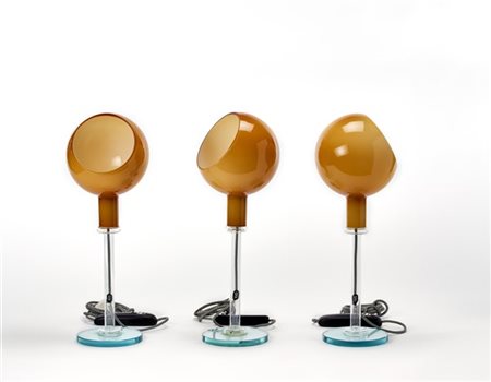 Gae Aulenti (1927-2012) e Piero Castiglioni (1944) Lotto di tre lampade da tavol