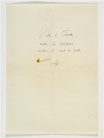 Gio Ponti Cartelletta di cartoncino contenente un totale di ventuno fogli, fra b