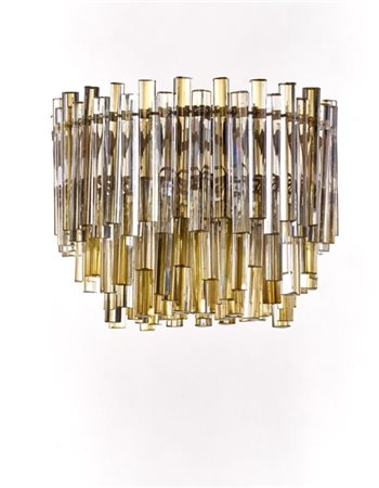 Venini Lampada a sospensione della serie "Trilobo". Murano, anni '70. Struttura