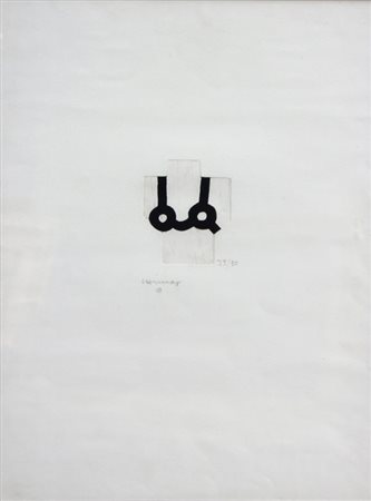 CHILLIDA Eduardo (San Sebastian, 1924 - San Sebastian, 2002) Senza titolo...