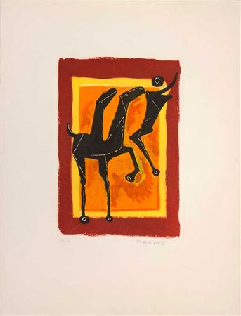 MARINI Marino (Pistoia 1901 - Viareggio 1980) Giocoliere, 1977 acquaforte e...