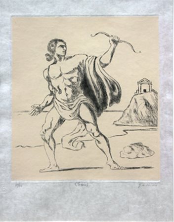 DE CHIRICO Giorgio (Volos 1888 - Roma 1978) Teseo, 1970 acquaforte su fondino...
