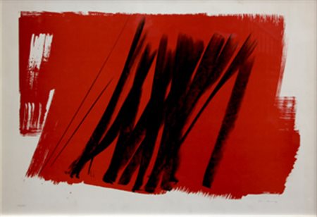 HARTUNG Hans (Lipsia 1904 - Antibes 1989) Farandole litografia a colori, cm....