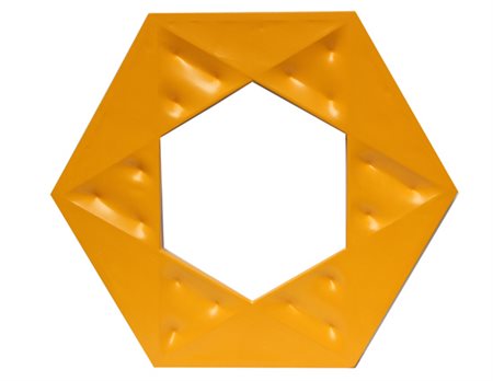 BRUNELLO Stefano (1960) Cube, 2012 tela estroflessa e acrilico su tavola, cm....