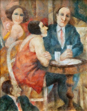 SQUILLANTINI Remo (Stia 1920 - Firenze 1996) Senza titolo, anni 70 olio su...