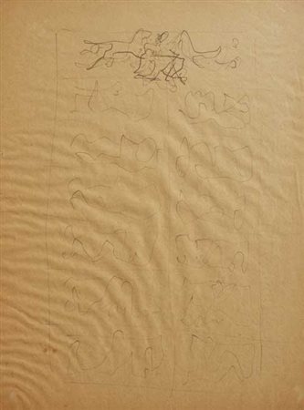 FONTANA Lucio (Rosario Santa Fè 1899 - Varese 1968) Studio d'insieme per la V...