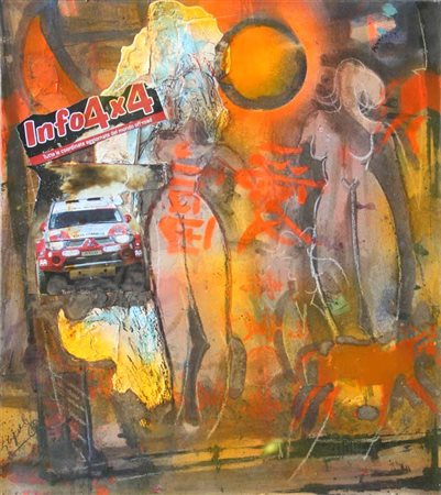 CREPALDI Luciano (Novara, 1949) La luna sta a guardar, 2010 tecnica mista su...