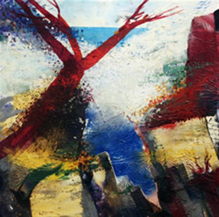 ROCCOTELLI Michele (Minervino Murge (BA), 1946) Spuma di scogliera olio su...