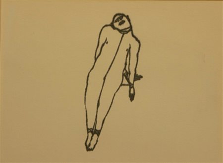 CLEMENTE Francesco (Napoli 1952) Senza titolo, 1983 tecnica mista su carta,...