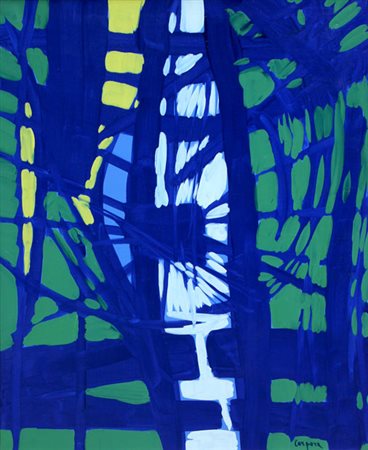 CORPORA Antonio (Tunisi 1909 - Roma 2004) Polvere lunare, 1973 olio su tela,...