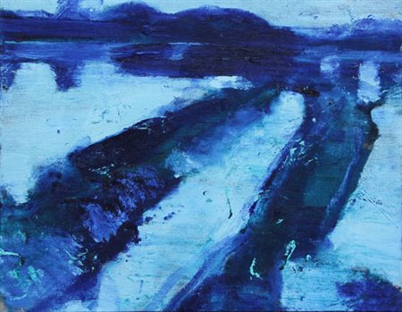 FRANGI Giovanni (Milano 1959) Valle Mosso, 2008 olio su tela, cm. 40 x 50...