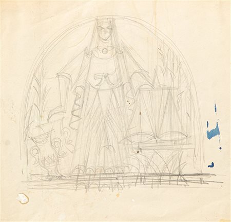 FORTUNATO DEPERO (1892-1960) - Senza Titolo, 1953-1954 circa