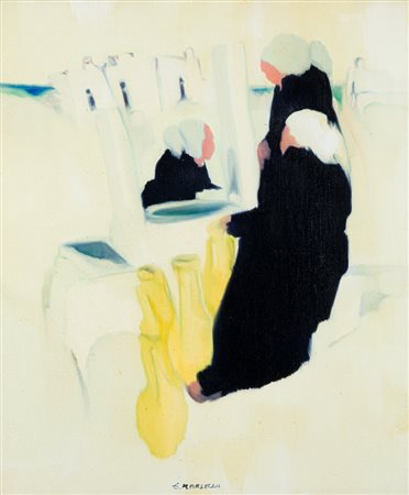 EMILIO MARSELLA (1929) - Donna al pozzo (dal Ciclo dei vinti), 1978