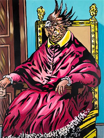 MAX HAMLET SAUVAGE (1950) - Papa (Omaggio a F. Bacon), 1995