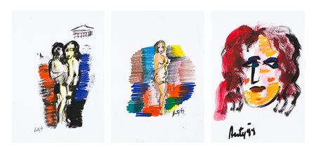FILIPPO AUTI (1934-2007) - Lotto unico di 3 opere