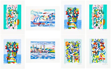 IBRAHIM KODRA (1918-2006) - 80 anni raccontati in 8 serigrafie, 1998