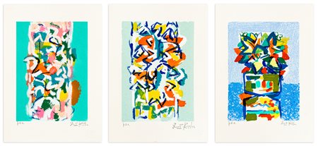 IBRAHIM KODRA (1918-2006) - Lotto unico di 3 serigrafie