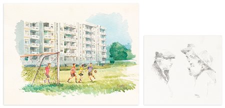 PAOLO FABBRO (1941) - Lotto unico di 2 opere: