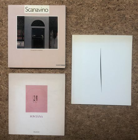 LUCIO FONTANA E EMILIO SCANAVINO - Lotto unico di 3 cataloghi