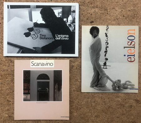 ARTE ITALIANA DEL DOPOGUERRA (STEFANONI, EIELSON E SCANAVINO) - Lotto unico di 3 cataloghi