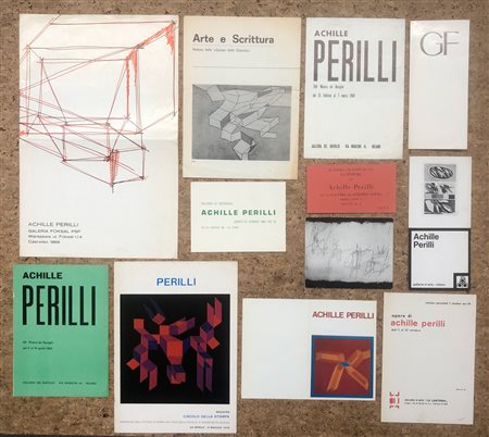 ACHILLE PERILLI - Lotto unico di 20 storici documenti