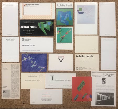 ACHILLE PERILLI - Lotto unico di 25 storici documenti