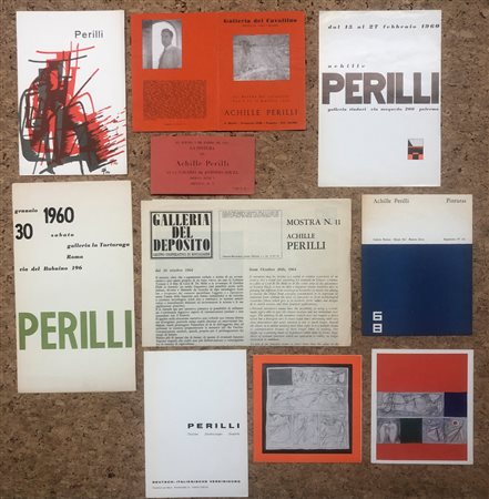 ACHILLE PERILLI - Lotto unico composto da 20 storici documenti