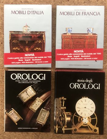 OROLOGERIA E MOBILI D'EPOCA - Lotto unico di 3 cataloghi