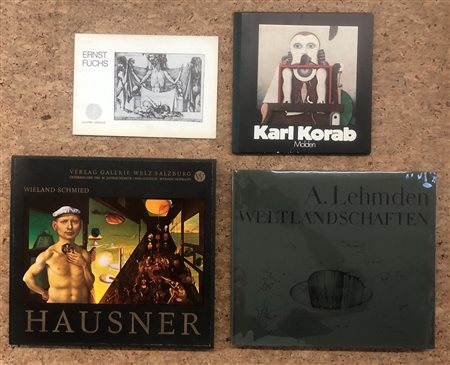 PITTURA AUSTRIACA DEL DOPOGUERRA (HAUSNER, LEHMDEN, FUCHS E KORAB) - Lotto unico di 4 cataloghi
