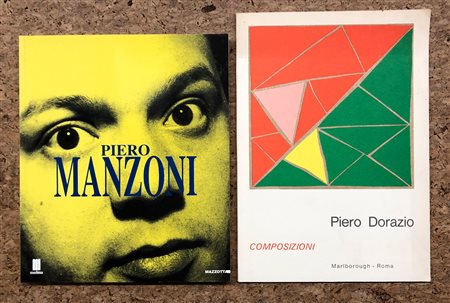 PIERO MANZONI E PIERO DORAZIO - Lotto unico di 2 cataloghi: