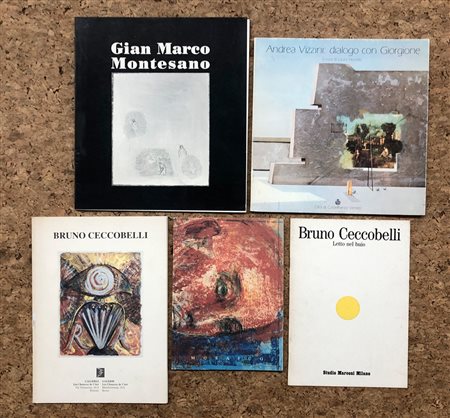 ARTE CONTEMPORANEA (CECCOBELLI, MONTESANO E VIZZINI) - Lotto unico di 5 cataloghi