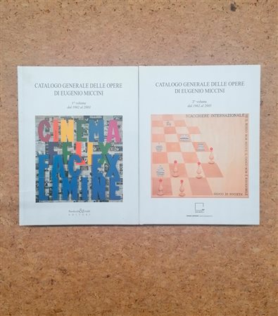 EUGENIO MICCINI – Lotto unico di 2 cataloghi
