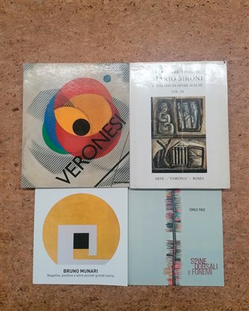 ARTISTI VARI (MUNARI, PACE,VERONESI,SIRONI) - Lotto unico di 4 cataloghi

