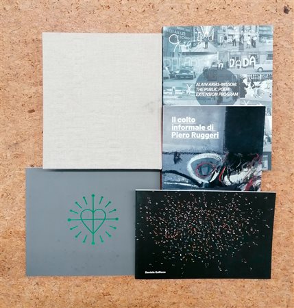 ARTISTI VARI (R.CODA ZABETTA,ALAIN ARIAS-MISSON,
PIERO RUGGERI, DANIELE GALLIANO, PIERLUIGI PUSOLE)
 -Lotto unico di 5 cataloghi