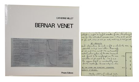 Bernar Venet (1941) FREQUENCY REDISTRIBUTION ON SCATTERING libro opera con...