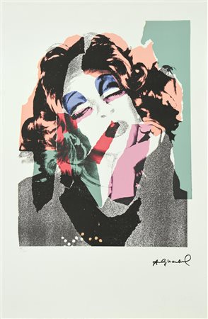 Andy Warhol (1928 - 1987) MAE WEST litografia, cm 57x38; es. 75/100 firma in...