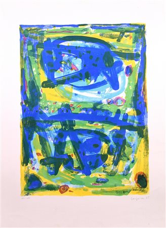 Antonio Corpora (1909 - 2004) COMPOSIZIONE litografia, cm 70x52; es. 88/180...