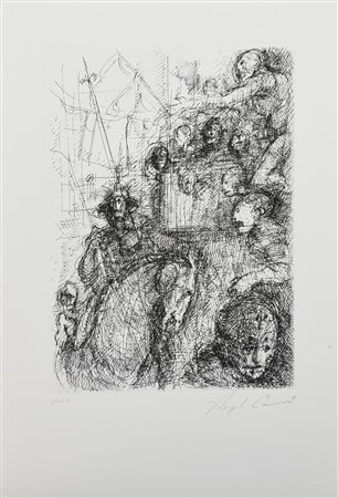 Angelo Canevari (1930 - 2014) CARTELLA IL PALIO cartella contenente 9...