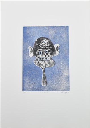 Godwin Ekhart (1932 - 1995) SCIMMIETTA acquaforte-acquatinta, cm 34,5x24,5,...