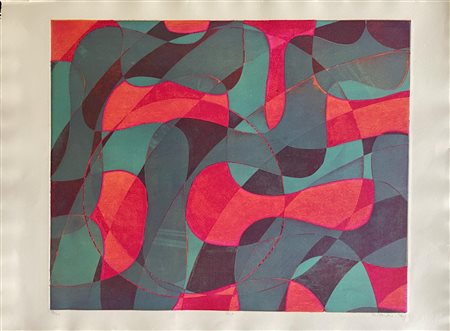 Stanley Hayter (1901 - 1988) STYX acquaforte colorata, cm 48x59, su foglio cm...