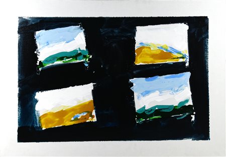 Mario Schifano (1934 - 1998) SENZA TITOLO smalto e acrilico su tela, cm...