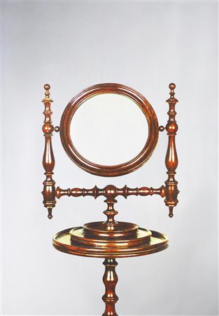 Michelangelo Pistoletto (1933) SPECCHIO DA TOELETTA serigrafia su acciaio...