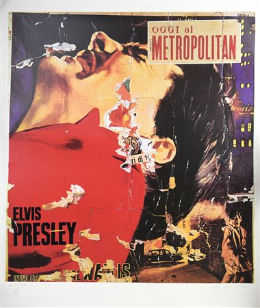 Mimmo Rotella (1918 - 2006) ASSALTO NELLA NOTTE