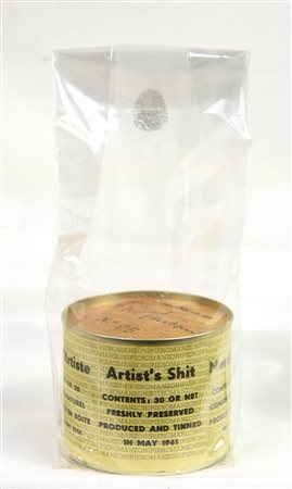 PIERO MANZONI. D'APRES MERDA D'ARTISTA 1963-2013 barattolo di latta sigillato...