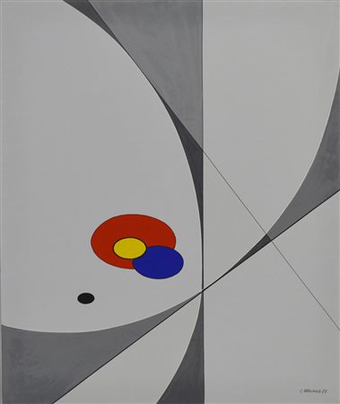 Luigi Veronesi (1908 - 1998) SENZA TITOLO olio su tela, cm 60x50 firma e data...